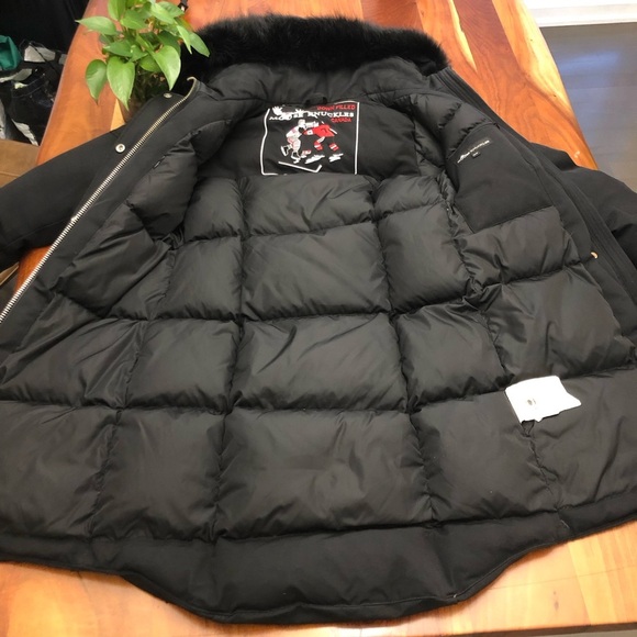 Moose Knuckles Original Stirling Parka Black Down Winter Coat Outerwear Jacket. - Picture 2 of 16